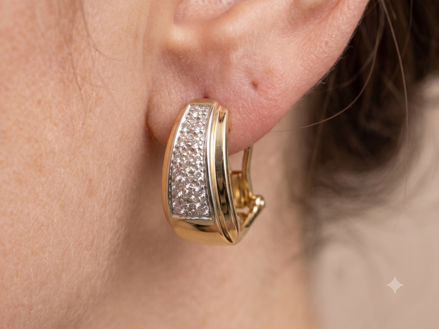 Aros placa de Brillantes.