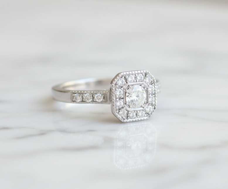 Anillo compromiso vintage