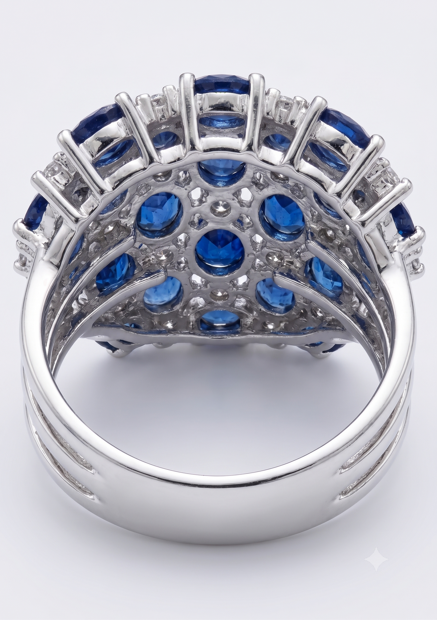 Anillo Zafiro placa