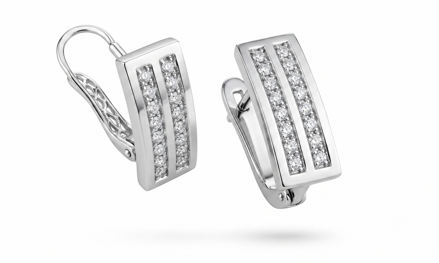 Aros placa con brillantes