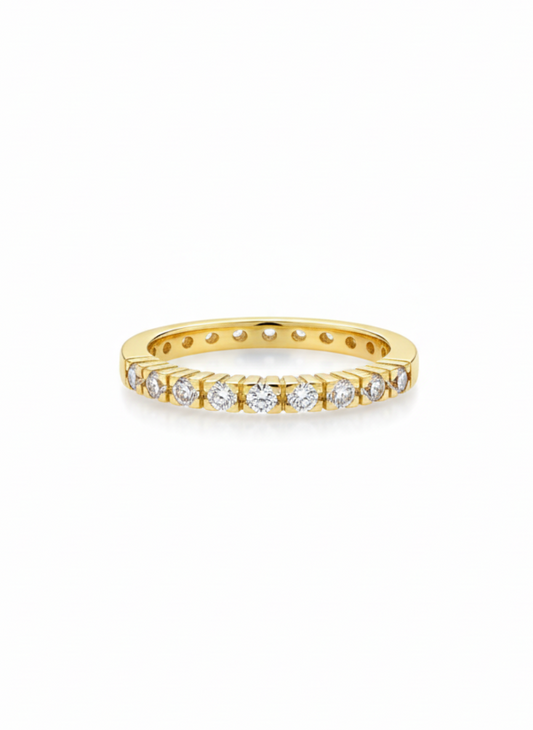 Anillo medio cintillo