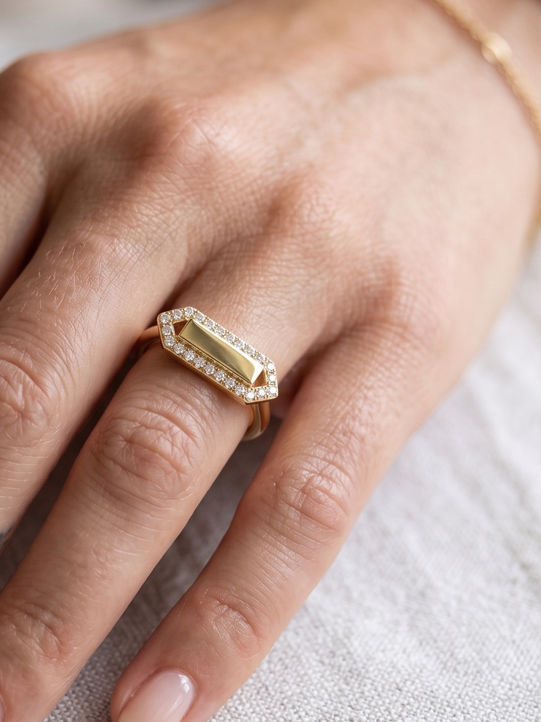 Anillo placa