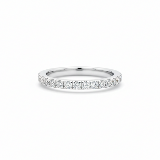Anillo medio cintillo