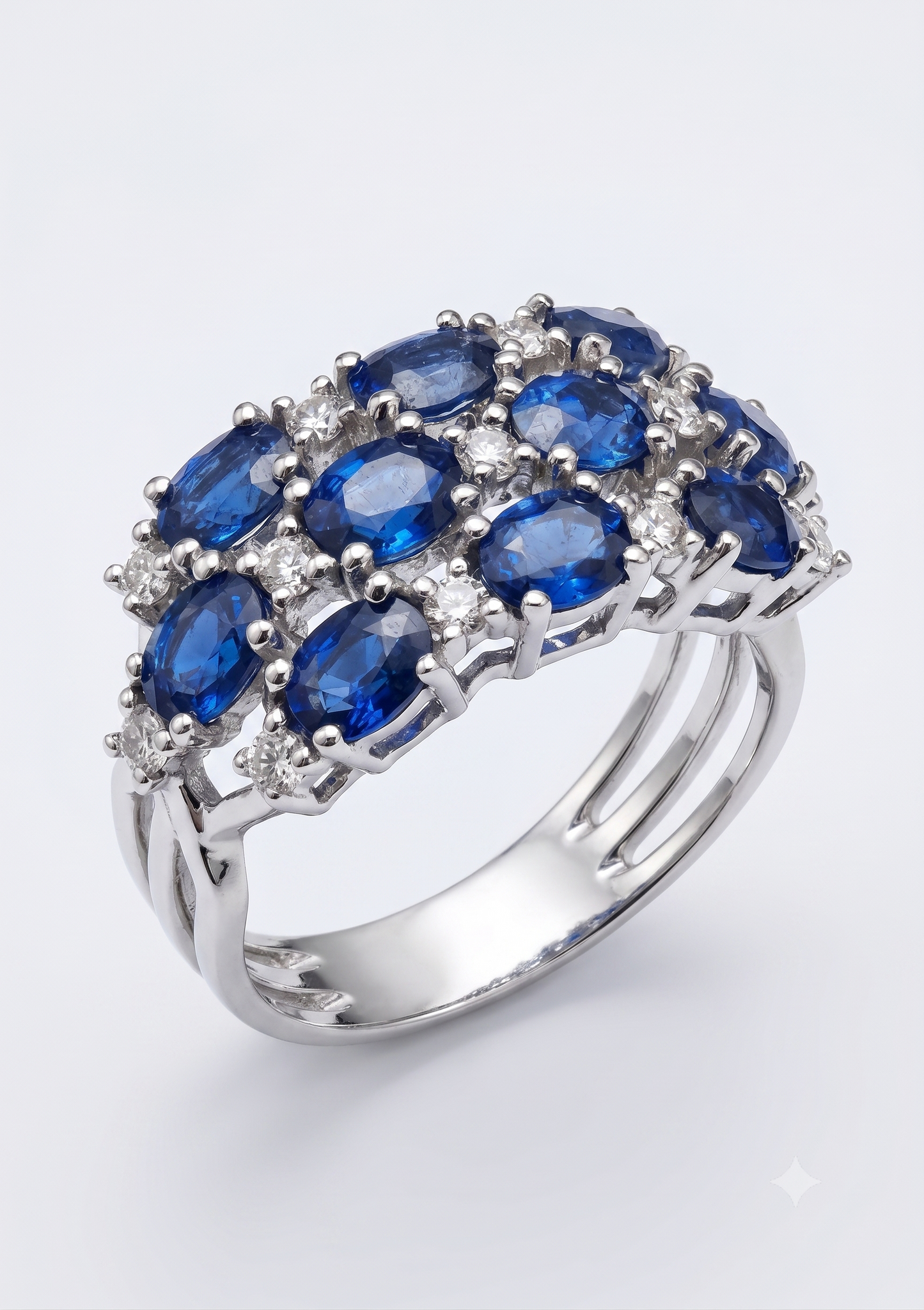 Anillo Zafiro placa