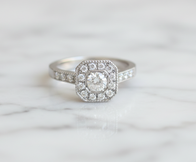 Anillo compromiso vintage