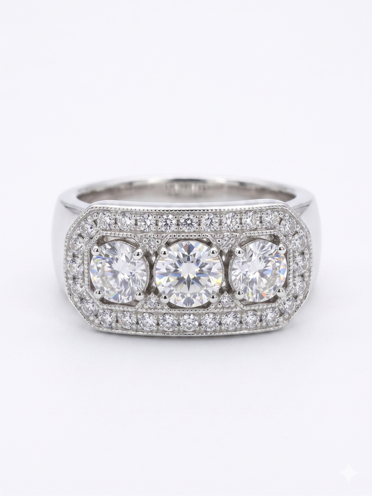 Anillo real circón